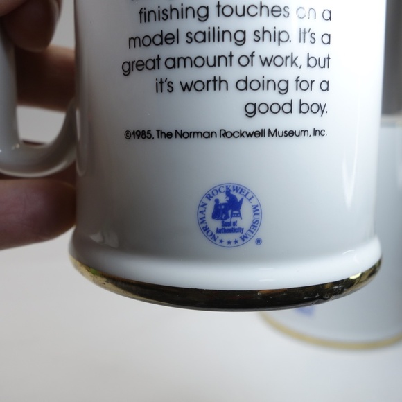 Norman Rockwell Limited Edition Long John Silvers Porcelin Tankard Vintage 1985 - Picture 3 of 12